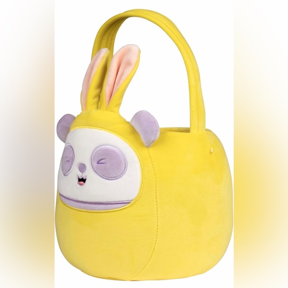 Squishmallows 12” Penny the Panda Easter Bunny Basket - Picture 3 of 6